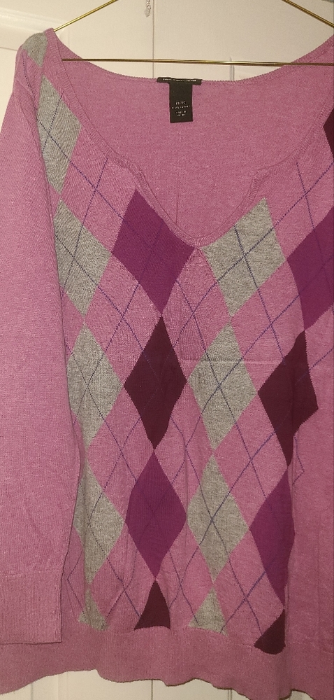 Lane Bryant Argyle Sweater Size 18/20